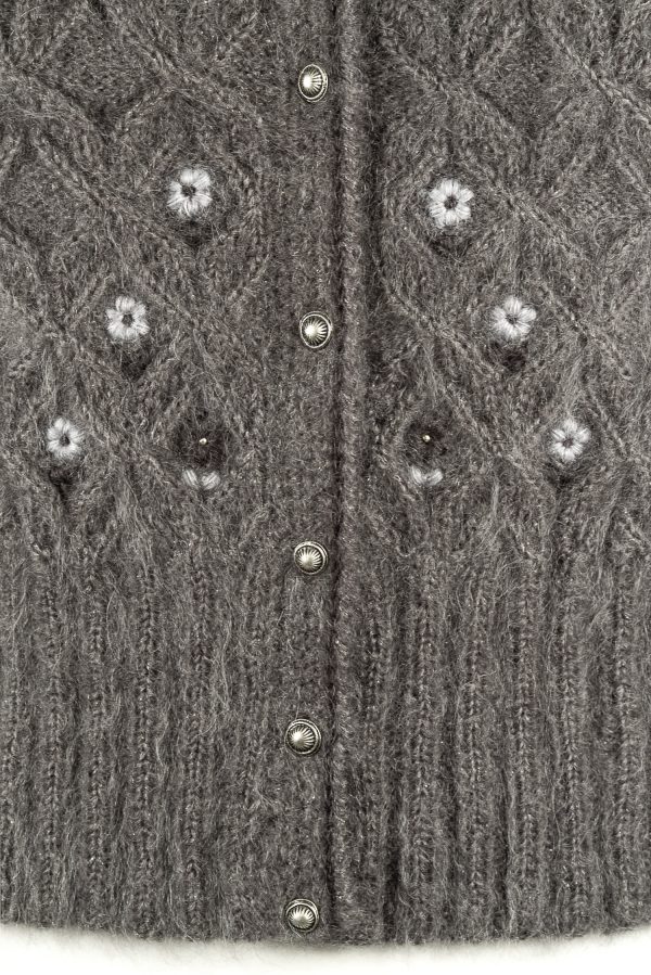 Damenjacke handgestrickt aus Mohair-/Seide-/Polyestergemisch - Art.Nr. MS078 – Bild 5