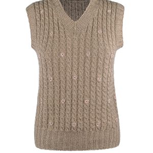 Pullunder handgestrickt aus 100% Cashmere – Art.Nr. CA070