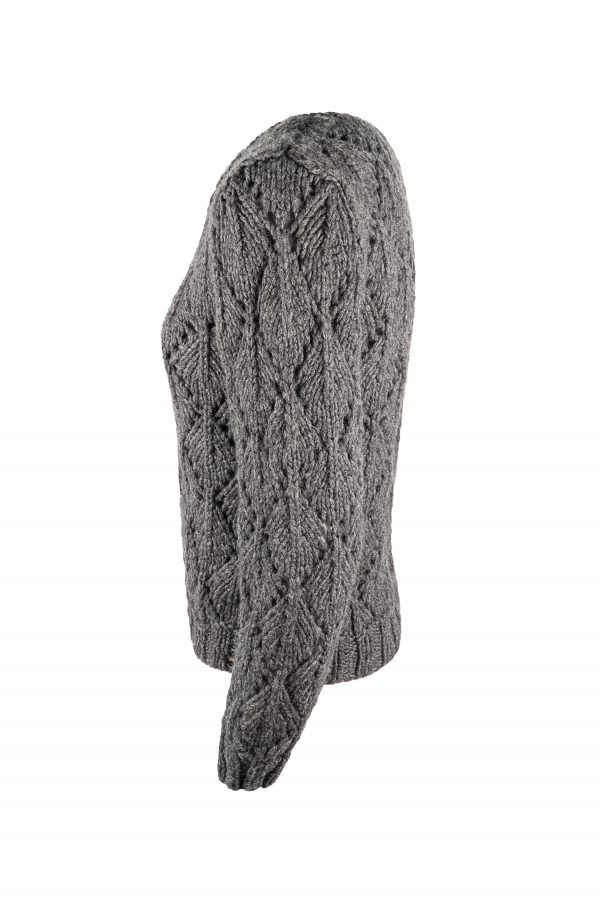 Jacke handgestrickt aus Schurwoll-/Nylongemisch, Art.Nr. MA090 – Bild 4