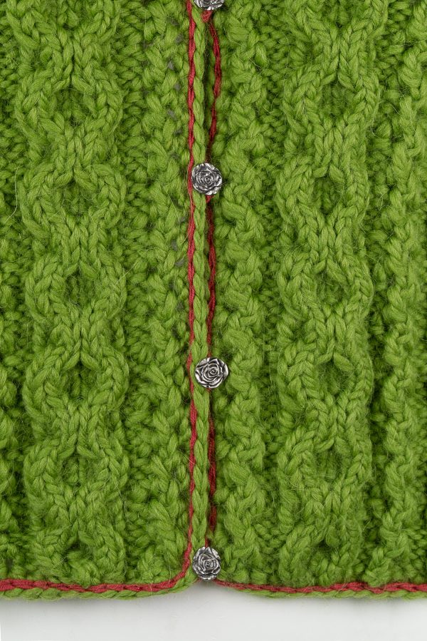 Jacke handgestrickt aus Schurwoll-/Alpakagemisch Art.Nr. SA098 – Bild 3