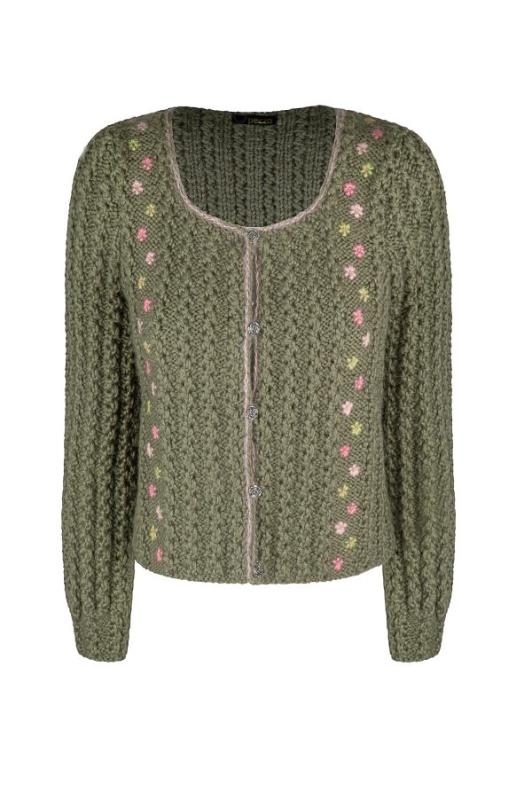 Damenjacke handgestrickt aus Merino-/Alpakagemisch Art.Nr. MA100
