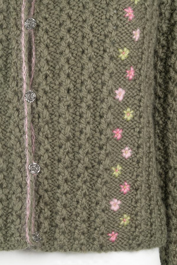 Damenjacke handgestrickt aus Merino-/Alpakagemisch Art.Nr. MA100 – Bild 4