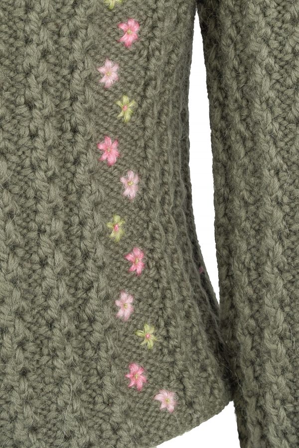 Damenjacke handgestrickt aus Merino-/Alpakagemisch Art.Nr. MA100 – Bild 5