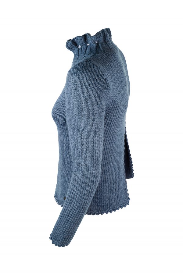 Pullover handgestrickt aus Schurwoll-/Cashmeregemisch, Art.Nr. AMC093 – Bild 3