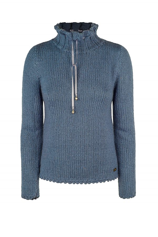 Pullover handgestrickt aus Schurwoll-/Cashmeregemisch, Art.Nr. AMC093