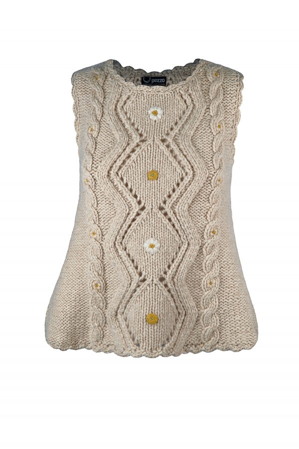 Pullover handgestrickt aus Schurwollgemisch, Art.Nr. MA096