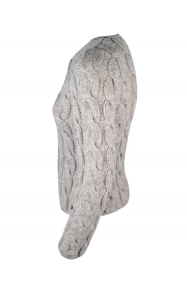 Jacke handgestrickt aus Schurwoll-, Cashmeregemisch, Art. Nr. AMC097 – Bild 3