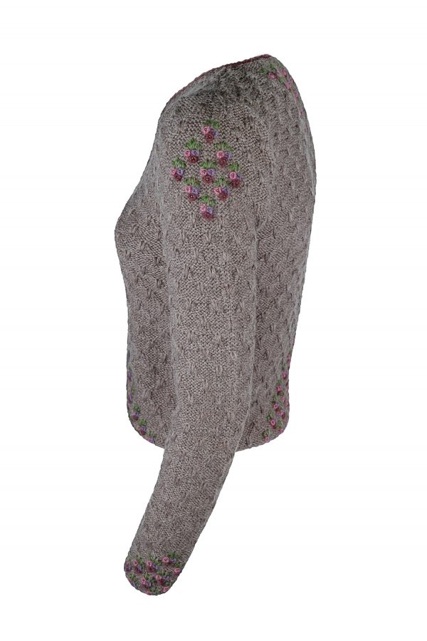 Damenjacke handgestrickt aus Merino-/Alpakagemisch,  Art.Nr. MA105 – Bild 2