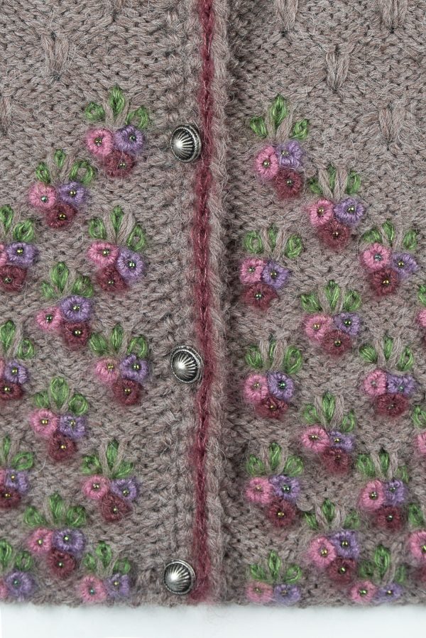 Damenjacke handgestrickt aus Merino-/Alpakagemisch,  Art.Nr. MA105 – Bild 5