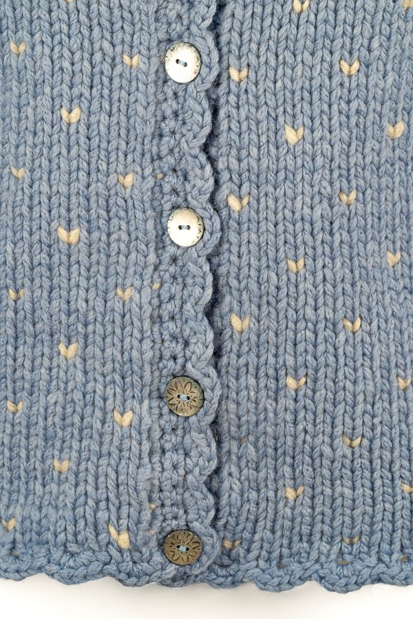 Jacke handgestrickt aus Schurwoll-/Nylongemisch, Art.Nr. MA095 – Bild 3