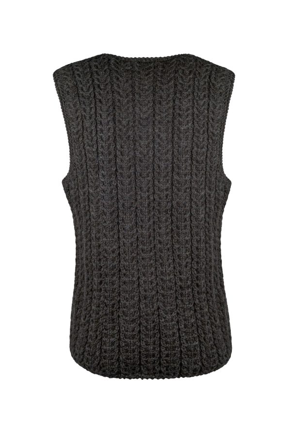 Weste handgestrickt aus 100% Schurwolle Art.Nr. ME-0118 – Bild 2