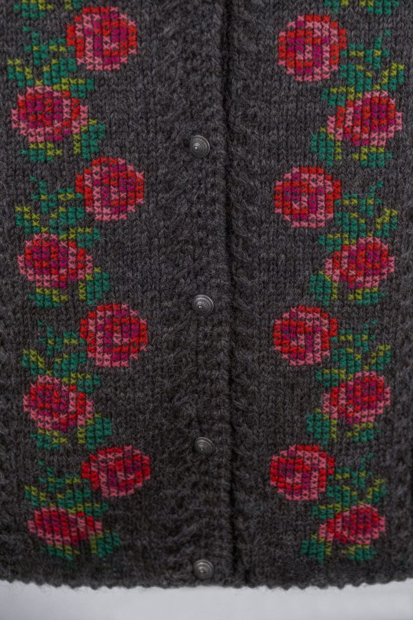 Weste handgestrickt aus 100% Schurwolle Art.Nr. ME-0118 – Bild 3