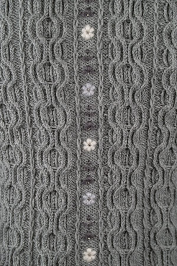 Damenjacke handgestrickt aus 100% Merinowolle Art.Nr. ME-0119 – Bild 6