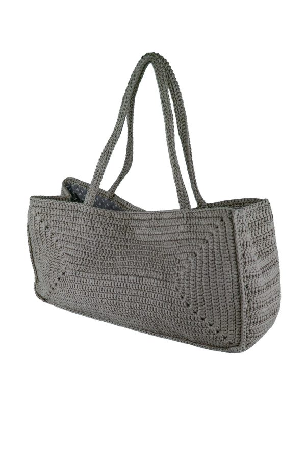 Handtasche handgestrickt aus 100% Baumwolle Art.Nr. AC-013