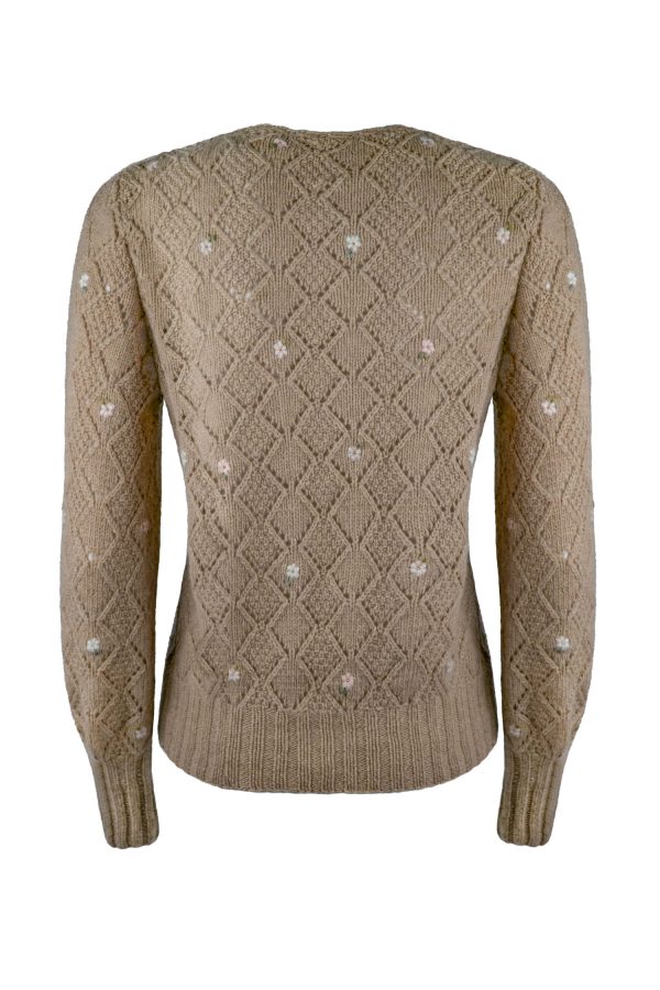 Jacke handgestrickt aus Schurwoll-, Cashmeregemisch, Art. Nr. AMC-0129 – Bild 5