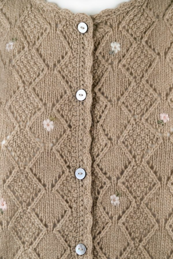 Jacke handgestrickt aus Schurwoll-, Cashmeregemisch, Art. Nr. AMC-0129 – Bild 3