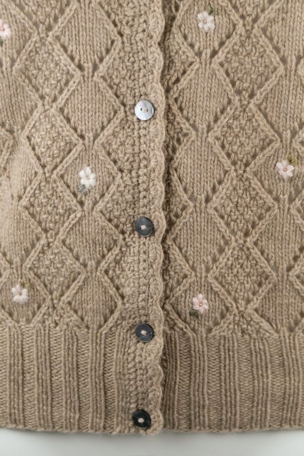 Jacke handgestrickt aus Schurwoll-, Cashmeregemisch, Art. Nr. AMC-0129 – Bild 2
