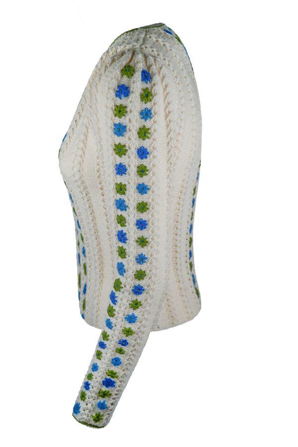 Damenjacke handgestrickt aus 100% Merinowolle Art.Nr. ME-0128 – Bild 4