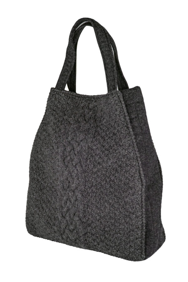 Handtasche Loden mit Strick aus 100% Baumwolle Art.Nr. AT-016