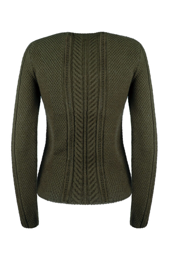Damenjacke handgestrickt aus 100% Merinowolle Art.Nr. ME-0164 – Bild 2
