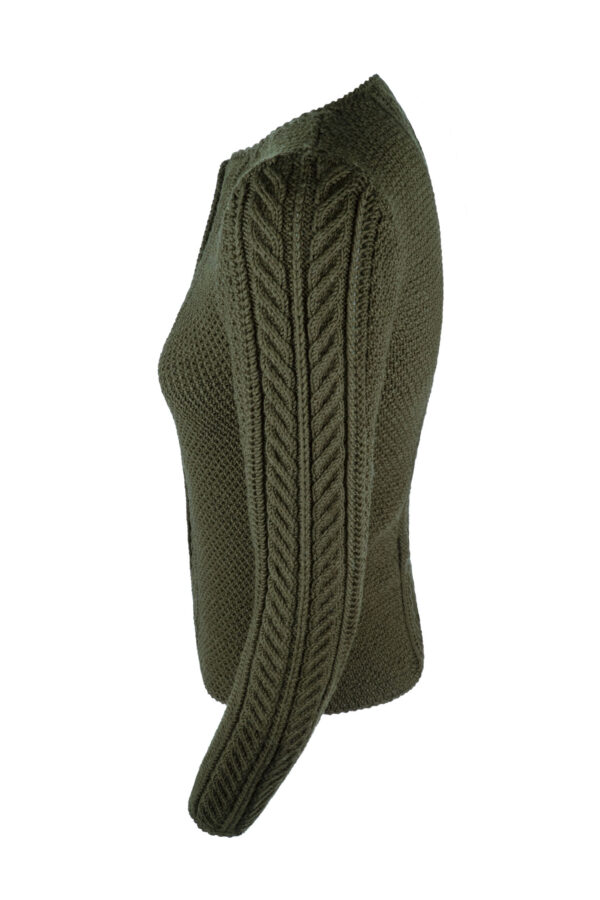 Damenjacke handgestrickt aus 100% Merinowolle Art.Nr. ME-0164 – Bild 3