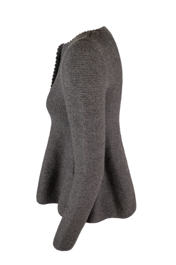 Damenjacke handgestrickt aus 100% Merinowolle Art.Nr. ME-0168 – Bild 5