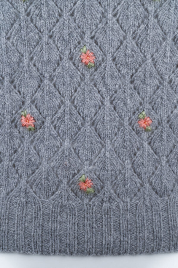 Damenpullover handgestrickt aus 90%Merino und 10%Cashmere Art.Nr. CM1-0166 – Bild 3