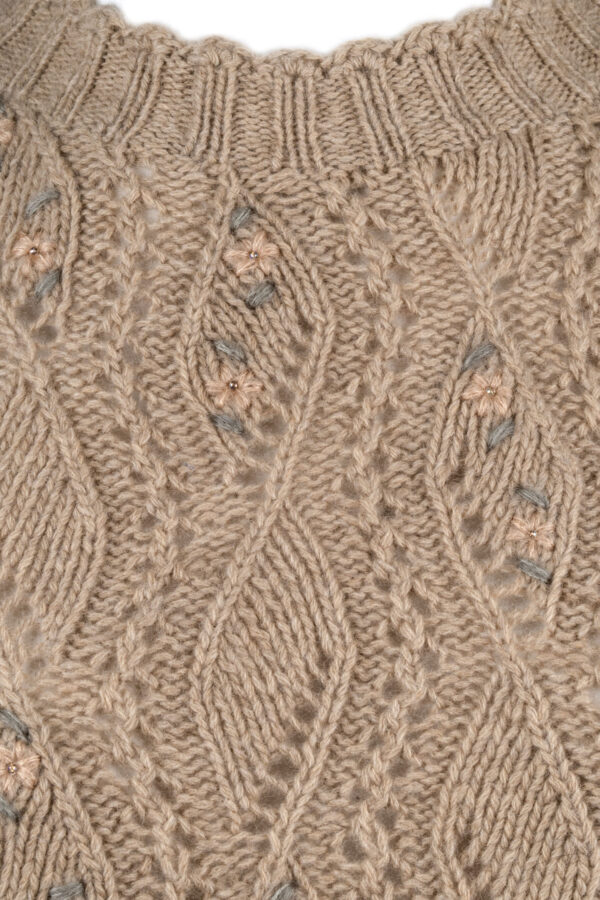 Damenpullover handgestrickt aus Merino und Cashmere Art.Nr. CM1-0171 – Bild 4