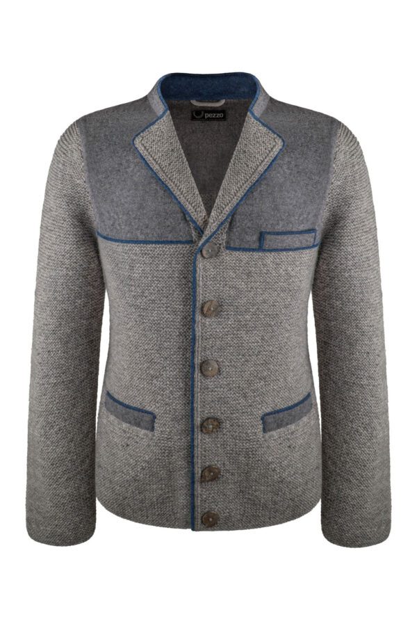 Strickjacke Schurwolle mit Loden Art.Nr. HL-0115