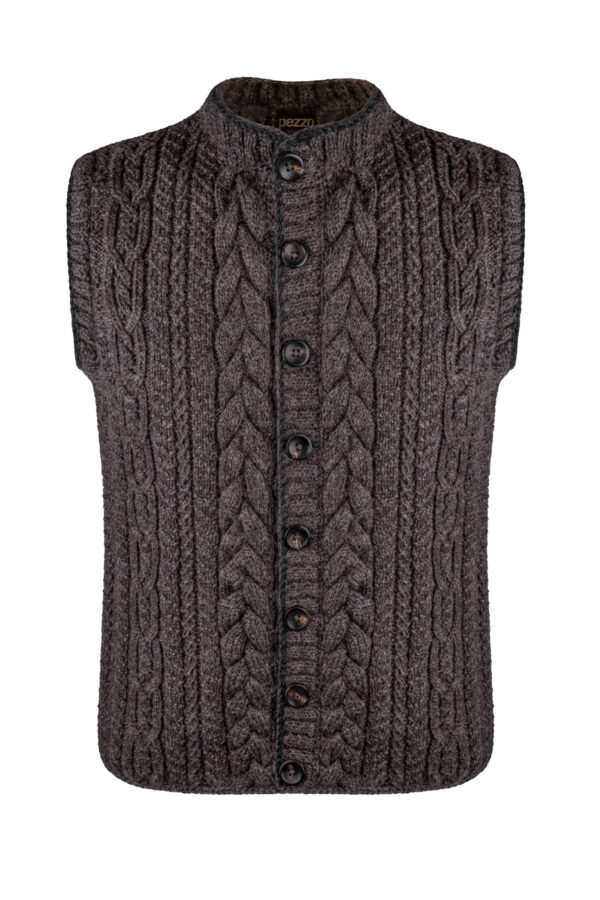 Strickweste handgestrickt aus Schurwolle Art.Nr.HS-0117