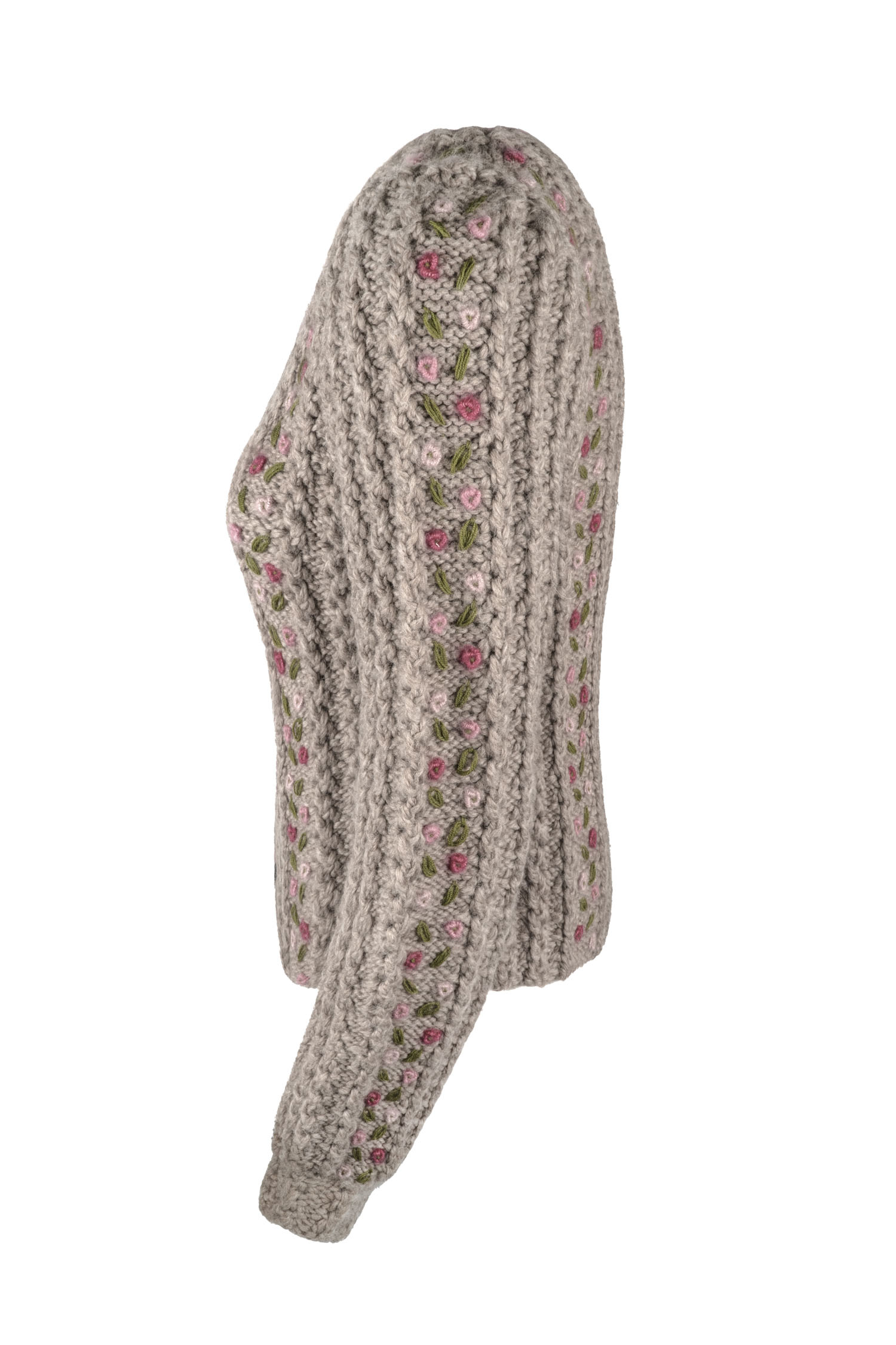 Damenjacke handgestrickt aus Schurwollgemisch, Art.Nr. MA-0188 – Bild 3