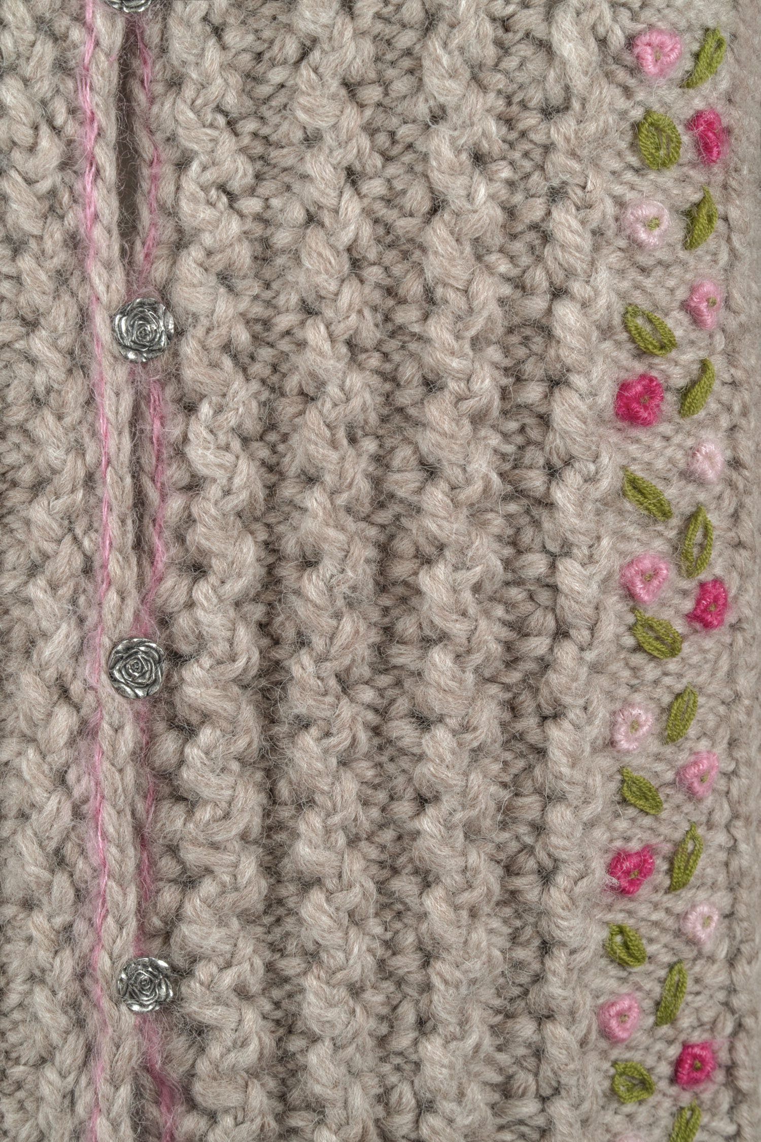 Damenjacke handgestrickt aus Schurwollgemisch, Art.Nr. MA-0188 – Bild 4