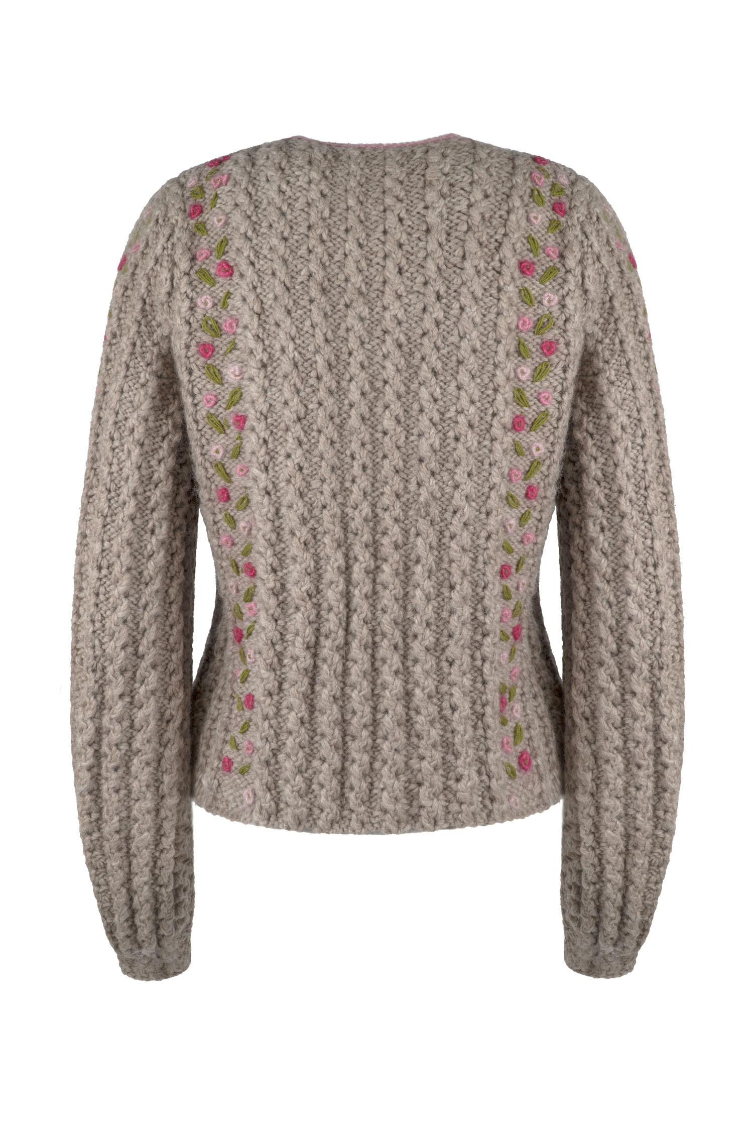 Damenjacke handgestrickt aus Schurwollgemisch, Art.Nr. MA-0188 – Bild 2