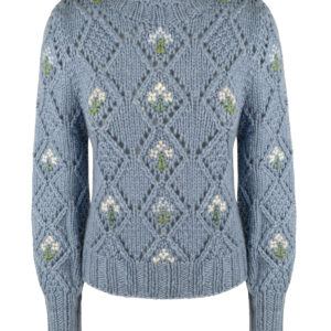 Damenpullover handgestrickt aus Schurwoll-/Nylongemisch, Art.Nr. MA-0180