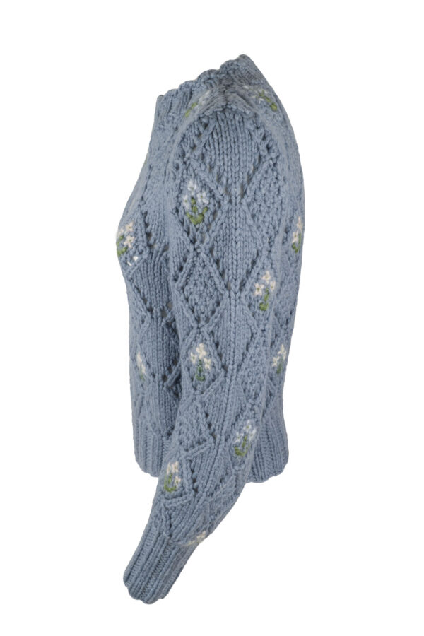 Damenpullover handgestrickt aus Schurwoll-/Nylongemisch, Art.Nr. MA-0180 – Bild 2