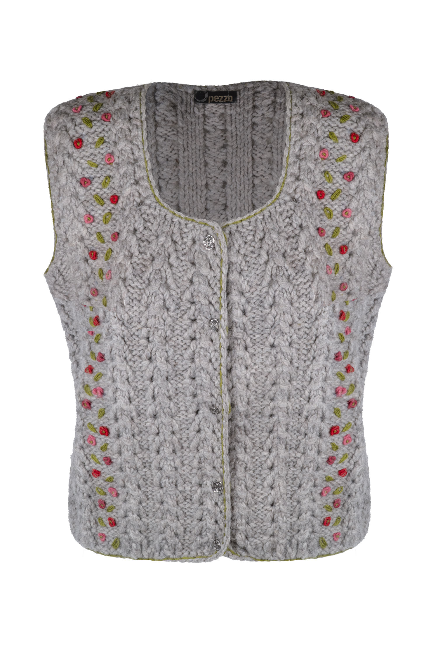 Strickweste handgestrickt aus Schurwollgemisch, Art.Nr. MA-0178