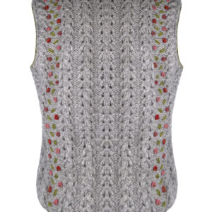 Strickweste handgestrickt aus Schurwollgemisch, Art.Nr. MA-0178