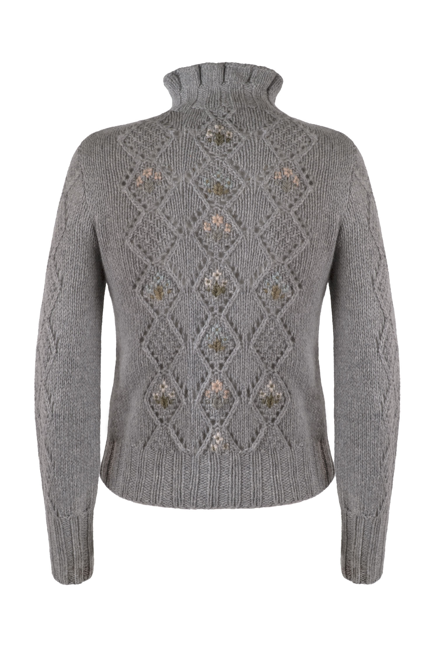 Pullover handgestrickt aus Schurwollgemisch, Art.Nr. MA-0194 – Bild 3