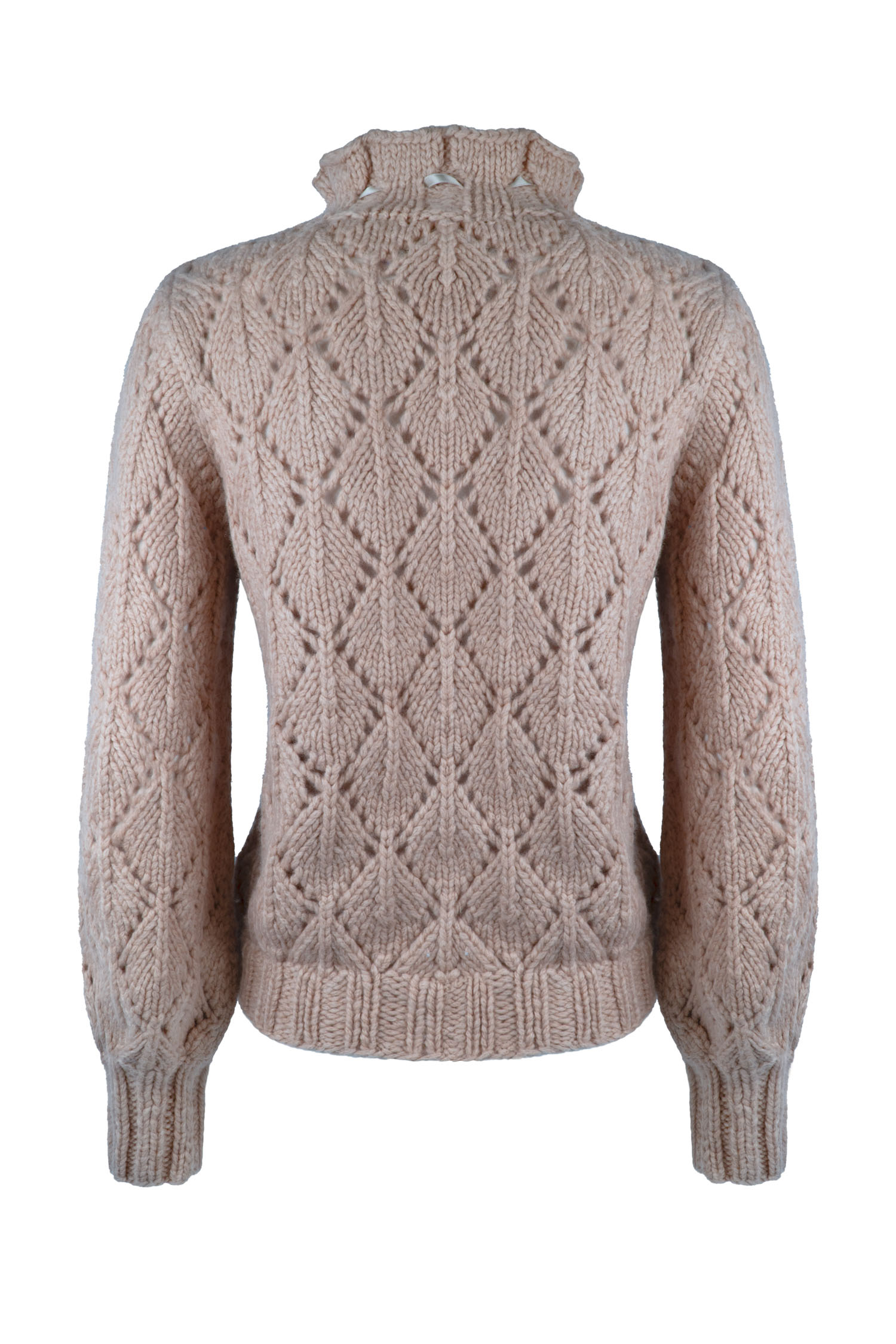 Damenpullover handgestrickt aus Schurwoll-/Nylongemisch, Art.Nr. MM-0189 – Bild 2