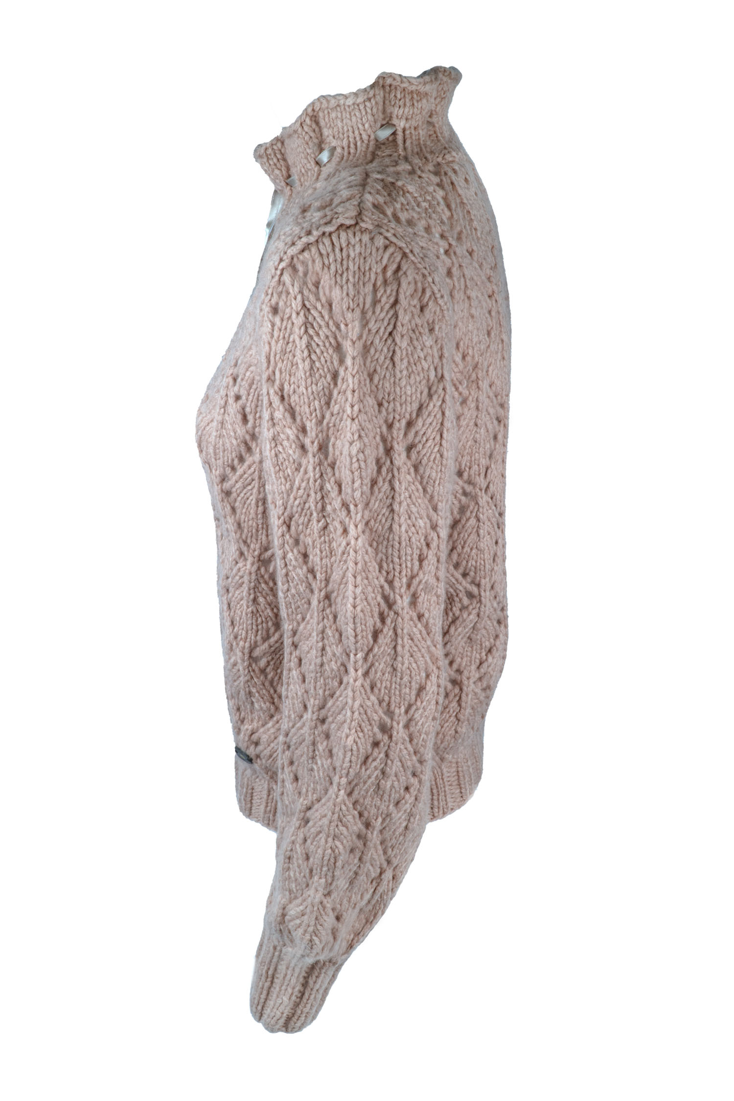 Damenpullover handgestrickt aus Schurwoll-/Nylongemisch, Art.Nr. MM-0189 – Bild 3