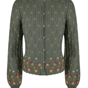 Strickjacke handgestrickt aus 100% Merinowolle Art.Nr. ME-0196