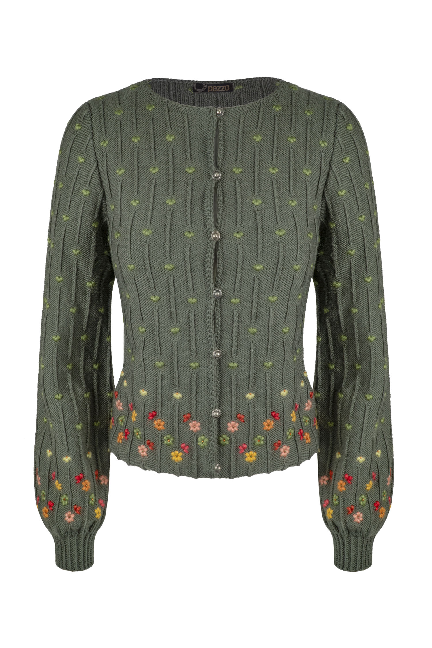 Strickjacke handgestrickt aus 100% Merinowolle Art.Nr. ME-0196