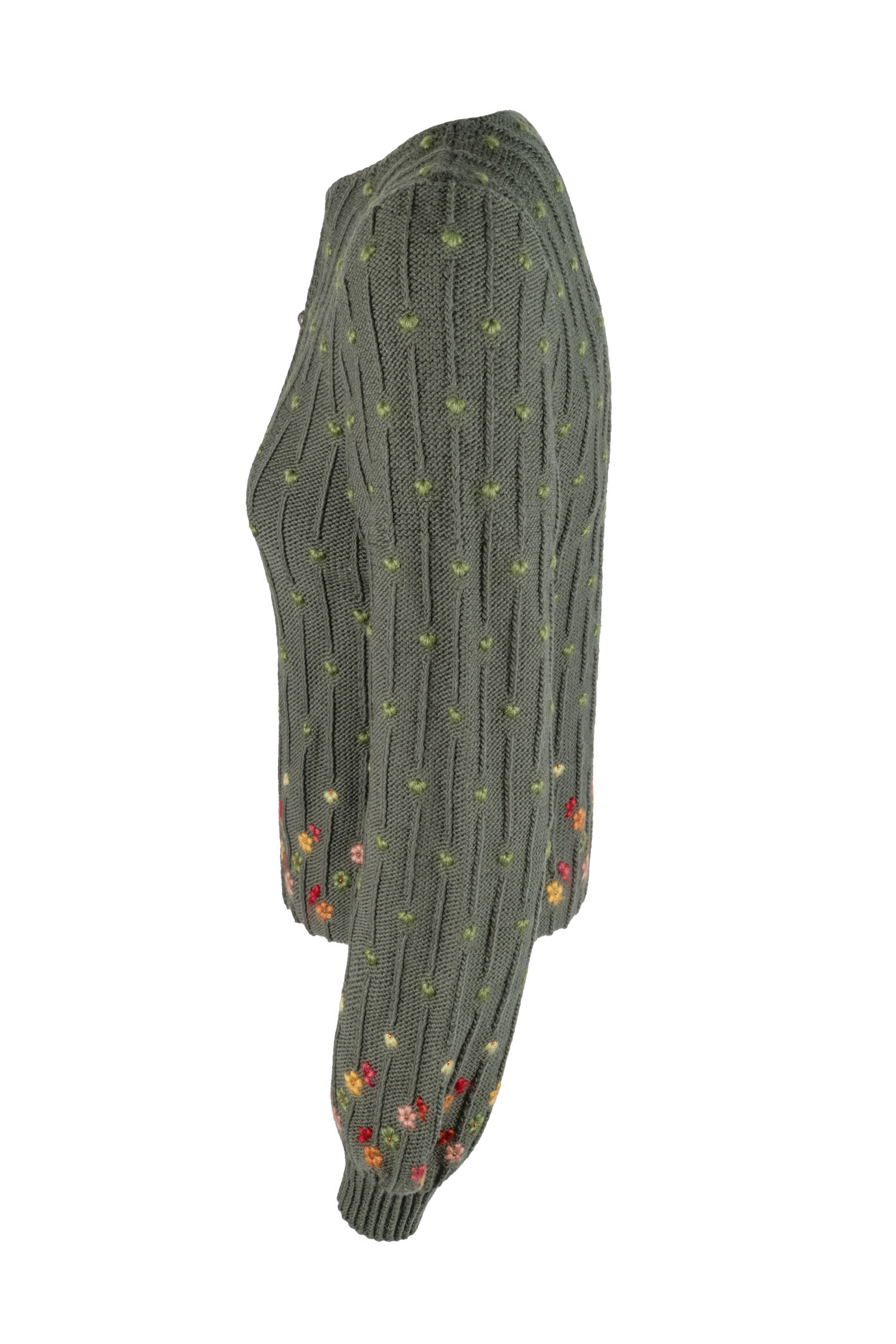 Strickjacke handgestrickt aus 100% Merinowolle Art.Nr. ME-0196 – Bild 3