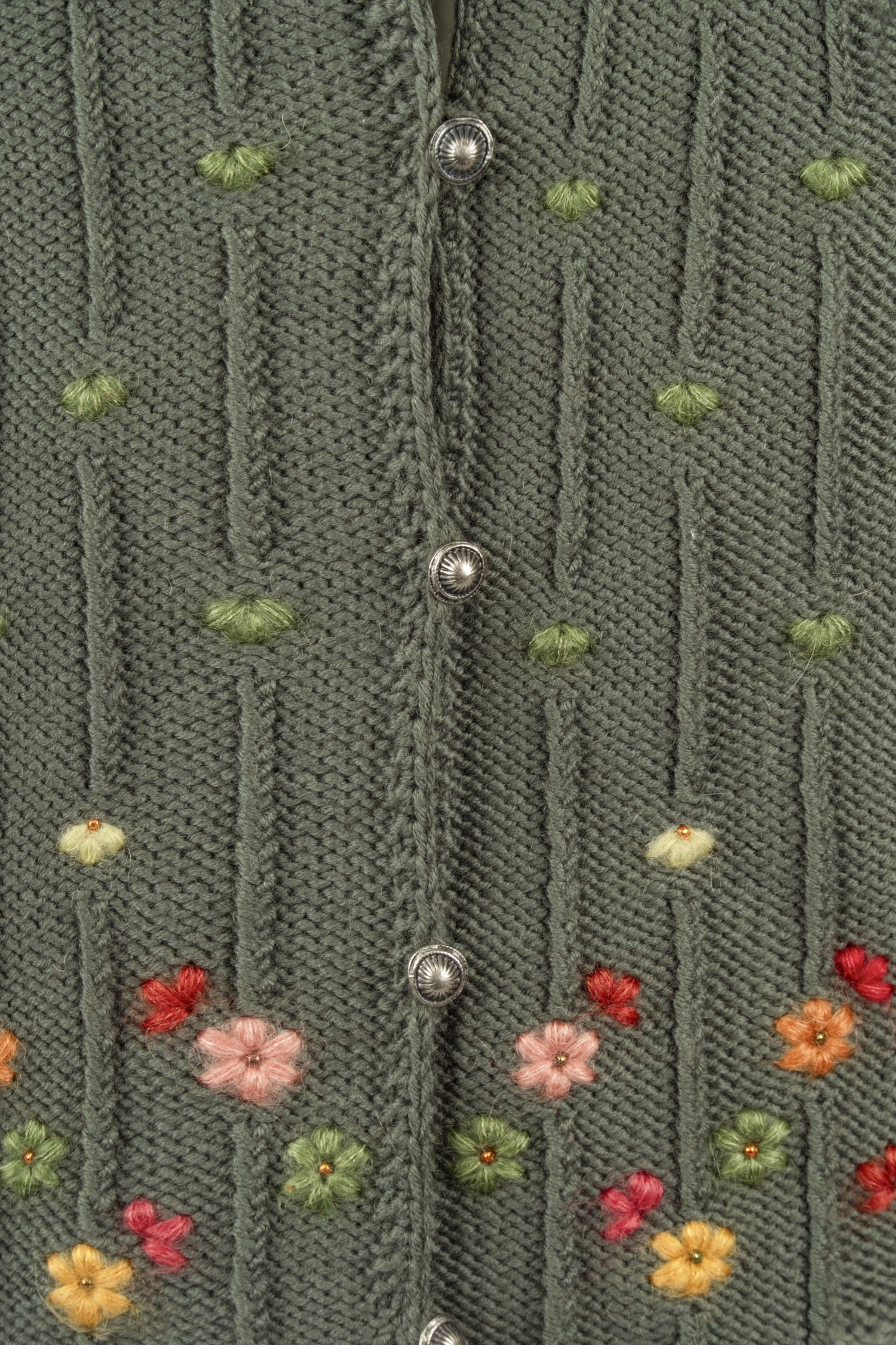 Strickjacke handgestrickt aus 100% Merinowolle Art.Nr. ME-0196 – Bild 4